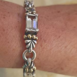 Vintage LAGOS Sterling Silver and 18K Bracelet